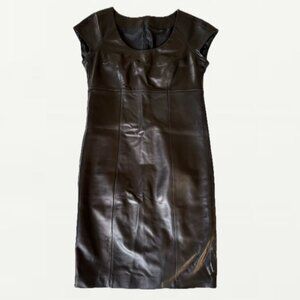 Leather above the knee Dress